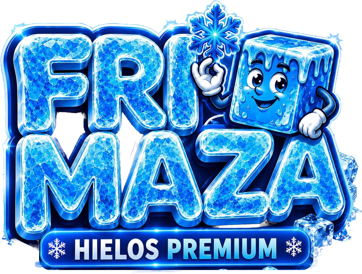 Logotipo de hielos premium